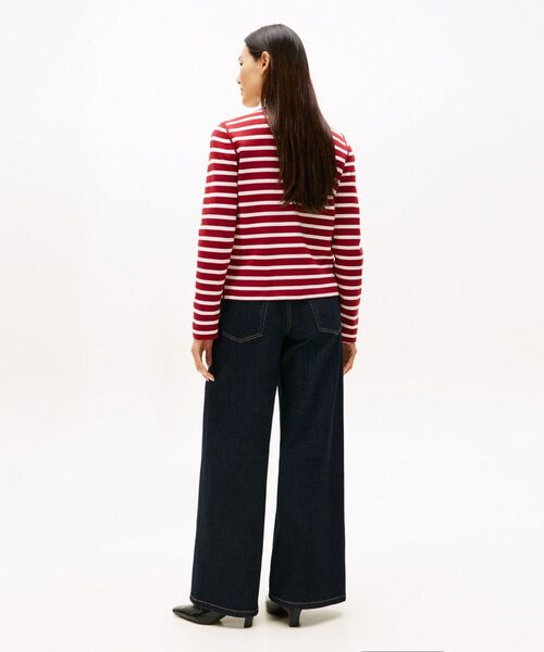 TOMMY HILFIGER（トミーヒルフィガー）の「リバーシブルカーディガン（カーディガン/ボレロ・レディース・レッド/ネイビー/レッド系その他3/マルチ/スカイブルー・XX-SMALL/X-SMALL/SMALL）」の11枚目の写真