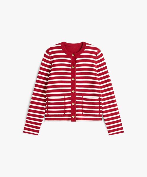 TOMMY HILFIGER（トミーヒルフィガー）の「リバーシブルカーディガン（カーディガン/ボレロ・レディース・レッド/ネイビー/レッド系その他3/マルチ/スカイブルー・XX-SMALL/X-SMALL/SMALL）」の13枚目の写真