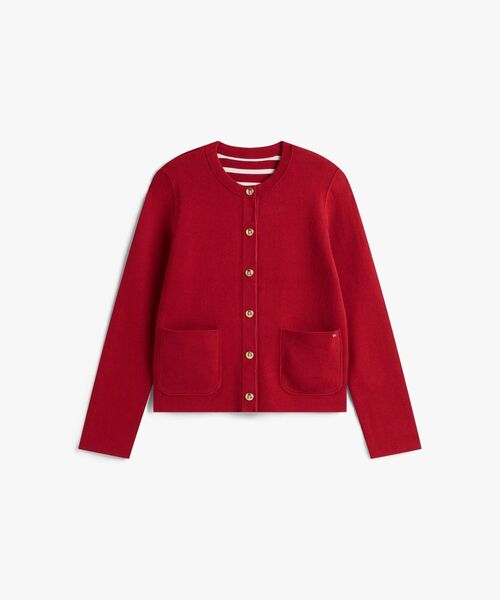 TOMMY HILFIGER（トミーヒルフィガー）の「リバーシブルカーディガン（カーディガン/ボレロ・レディース・レッド/ネイビー/レッド系その他3/マルチ/スカイブルー・XX-SMALL/X-SMALL/SMALL）」の14枚目の写真