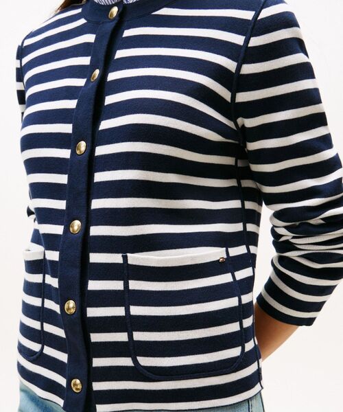 TOMMY HILFIGER（トミーヒルフィガー）の「リバーシブルカーディガン（カーディガン/ボレロ・レディース・レッド/ネイビー/レッド系その他3/マルチ/スカイブルー・XX-SMALL/X-SMALL/SMALL）」の15枚目の写真