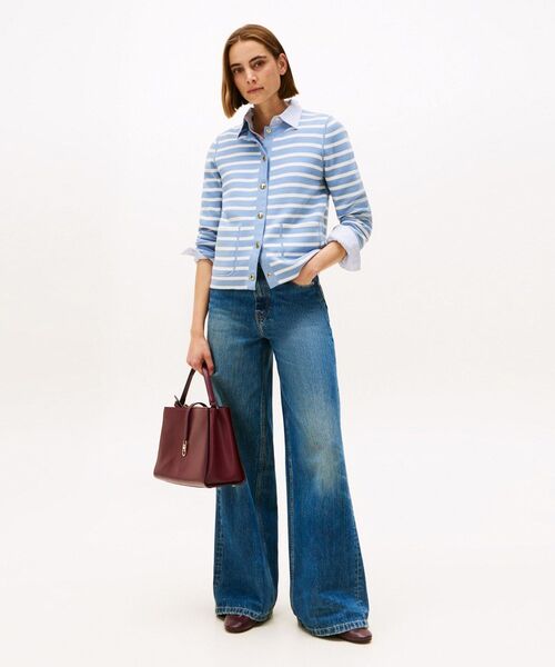 TOMMY HILFIGER(トミーヒルフィガー)の「リバーシブルカーディガン(カーディガン/ボレロ・レディース・レッド/ネイビー/レッド系その他3/マルチ/スカイブルー/ブラック/レンガ・XX-SMALL/X-SMALL/SMALL)」の11枚目の写真