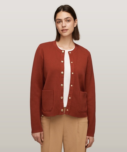 TOMMY HILFIGER（トミーヒルフィガー）の「リバーシブルカーディガン（カーディガン/ボレロ・レディース・レッド/ネイビー/レッド系その他3/マルチ/スカイブルー・XX-SMALL/X-SMALL/SMALL）」の3枚目の写真