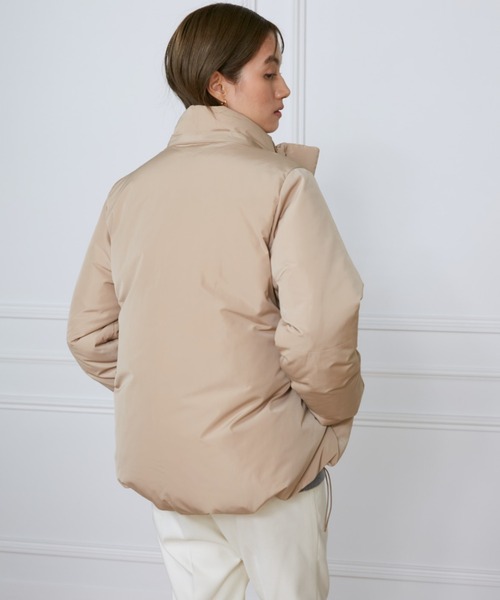 INED（イネド）の「ショートダウン2WAYコート《Re:DOWN》（ダウンジャケット/コート・レディース・オフホワイト/ブラック/ベージュ・7号/9号/11号）」の18枚目の写真