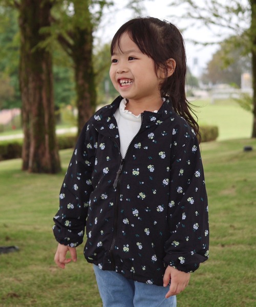 apres les cours（アプレレクール）の「バラエティウィンドブレーカー（ナイロンジャケット・キッズ・ブラック/アイボリー/ブラウン/ラベンダー・80/90/100/110/120/130/140）」の2枚目の写真