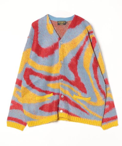 ONE DAY KMC (ワンデイケーエムシー)の「HOUSTON / MOHAIR TOUCH CARDIGAN (MARBLE)マーブル柄 モヘアタッチ 起毛 ニット カーディガン / 22248(カーディガン/ボレロ・レディース・サックスブルー/オリーブ/ブラック・XX-LARGE)」の7枚目の写真