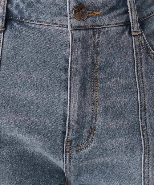 【裏起毛】デニムキモウセミフレアパンツ（デニムパンツ）｜repipi armario（レピピ アルマリオ）