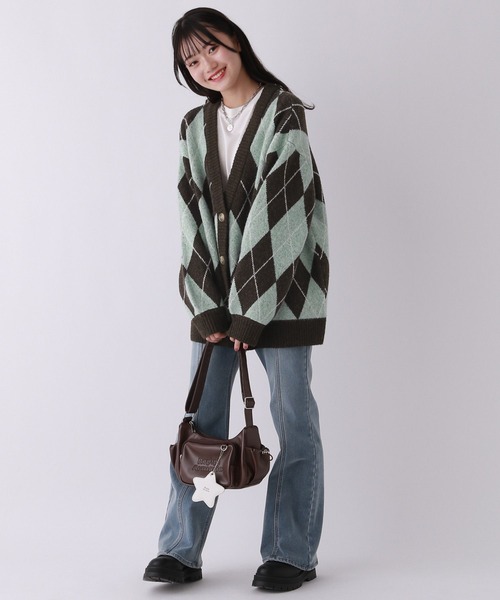 【裏起毛】デニムキモウセミフレアパンツ（デニムパンツ）｜repipi armario（レピピ アルマリオ）