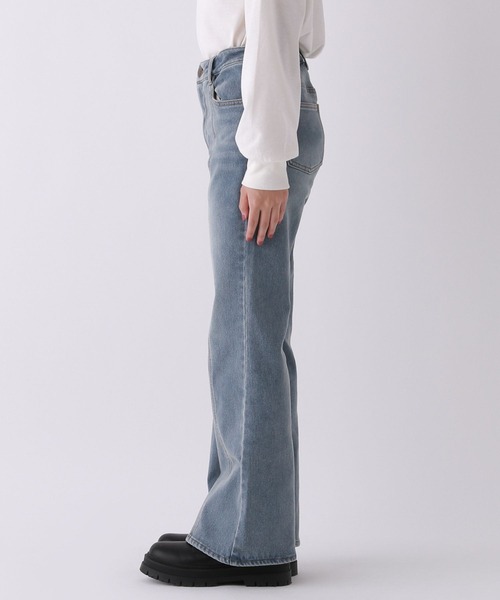 【裏起毛】デニムキモウセミフレアパンツ（デニムパンツ）｜repipi armario（レピピ アルマリオ）