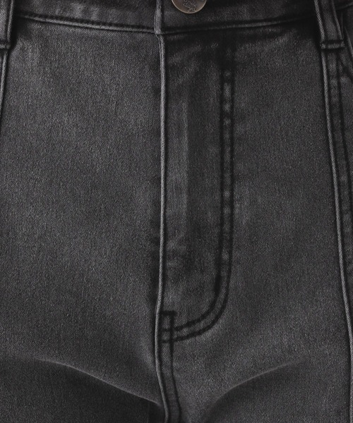 【裏起毛】デニムキモウセミフレアパンツ（デニムパンツ）｜repipi armario（レピピ アルマリオ）