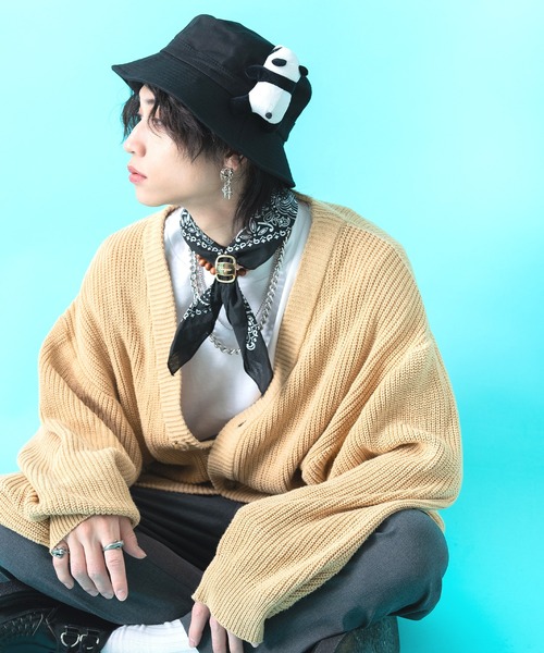 ankoROCK(アンコロック)の「TEDDY ankoROCK バケットハット(ハット・メンズ・ブラック系1/ブラック系2・ONESIZE)」の1枚目の写真