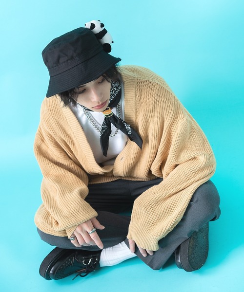 ankoROCK(アンコロック)の「TEDDY ankoROCK バケットハット(ハット・メンズ・ブラック系1/ブラック系2・ONESIZE)」の4枚目の写真