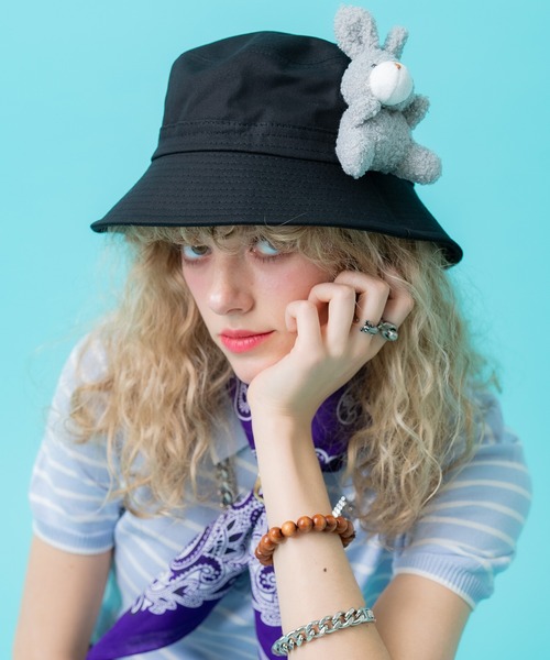 ankoROCK(アンコロック)の「TEDDY ankoROCK バケットハット(ハット・メンズ・ブラック系1/ブラック系2・ONESIZE)」の14枚目の写真