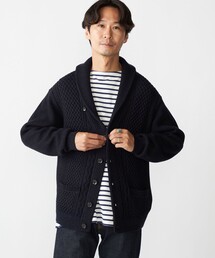 SHIPS | SHIPS:〈手洗い可能〉ウール コットン アラン ショールカラー カーディガン(カーディガン/ボレロ)