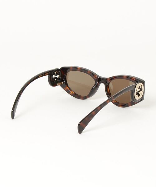 ◉7/16迄◉GUCCI サングラス 箱 保存袋付 ブラウンレンズ ユニセックス GUCCI/グッチ】フォックス サングラス GG1691S 002（サングラス