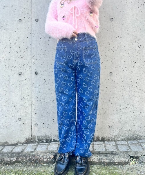 heart denim pants（デニムパンツ）｜MORE self LOVE（モア