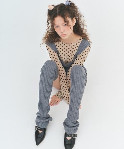 FURFUR（ファーファー）の「シアープルオーバー（Tシャツ/カットソー・レディース・アイボリー/ブラック/サックスブルー/ベージュ/ドット・FREE）」の3枚目の写真