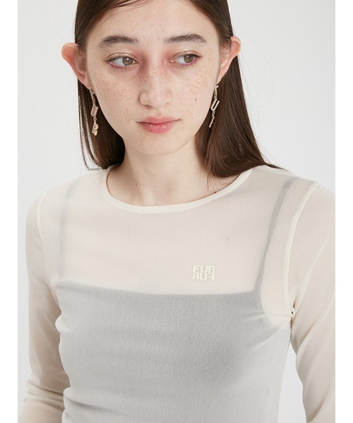 FURFUR（ファーファー）の「シアープルオーバー（Tシャツ/カットソー・レディース・アイボリー/ブラック/サックスブルー/ベージュ/ドット・FREE）」の20枚目の写真