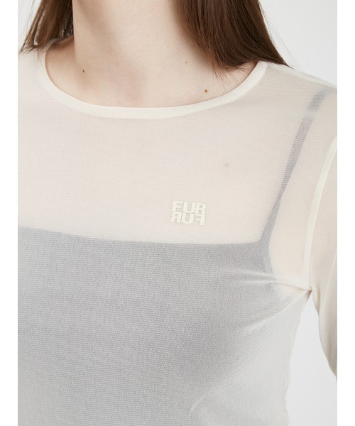 FURFUR（ファーファー）の「シアープルオーバー（Tシャツ/カットソー・レディース・アイボリー/ブラック/サックスブルー/ベージュ/ドット・FREE）」の21枚目の写真