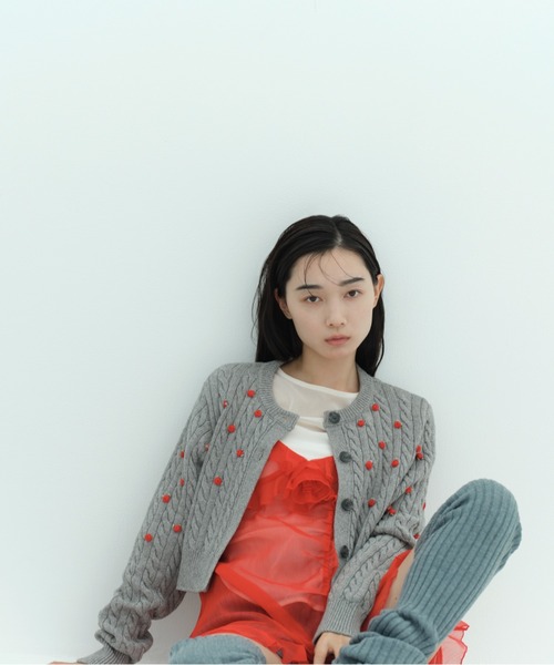 FURFUR（ファーファー）の「シアープルオーバー（Tシャツ/カットソー・レディース・アイボリー/ブラック/サックスブルー/ベージュ/ドット・FREE）」の14枚目の写真