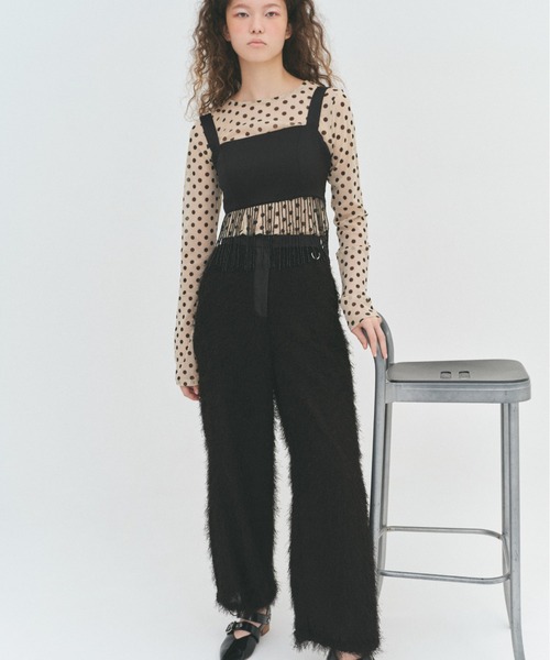 FURFUR（ファーファー）の「シアープルオーバー（Tシャツ/カットソー・レディース・アイボリー/ブラック/サックスブルー/ベージュ/ドット・FREE）」の15枚目の写真