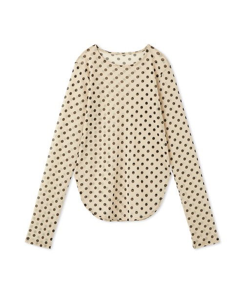 FURFUR（ファーファー）の「シアープルオーバー（Tシャツ/カットソー・レディース・アイボリー/ブラック/サックスブルー/ベージュ/ドット・FREE）」の8枚目の写真