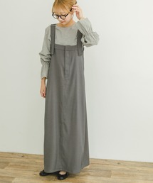 ITEMS URBANRESEARCH | ストライプトップス×ジャンスカセット(ジャンパースカート)