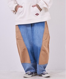 CUBE SUGAR | 7オンスデニム×リップストップ切替ボールパンツ(デニムパンツ)