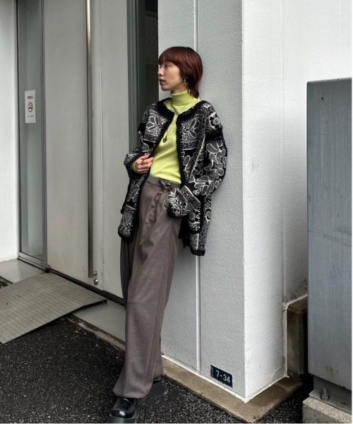 AMERI　BEST TOUCH HIGH NECK KNIT TOP 黒 BEST TOUCH HIGH NECK KNIT TOP（ニット/セーター）｜Ameri