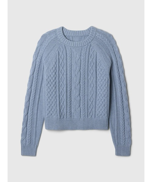 GAP（ギャップ）の「クラシック ケーブルニットセーター（ニット/セーター・レディース・レッド/ライトブルー/アイボリー・L/S/XS/M/XXS/XL）」の7枚目の写真