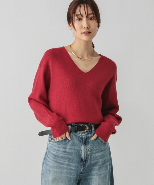 GLOBAL WORK（グローバルワーク）の「メルティアゼVネックプルオーバー