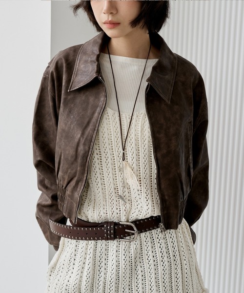 UNE MANSION(ユヌマンション)の「メープルフリンジレイヤードタッセルニットワンピース(ニット/セーター・レディース・アイボリー/ブラック・FREE)」の18枚目の写真