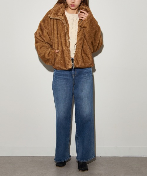 セール】【MAISON BREEZE reveur】スタンドファーショートジャケット