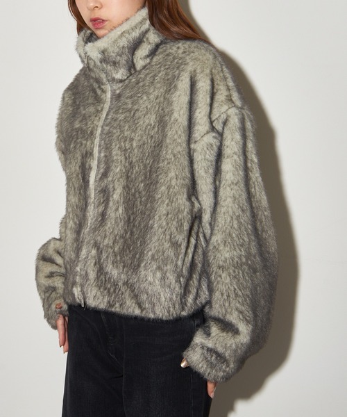 MAISON BREEZE reveur(メゾンブリーズレヴール)の「【MAISON BREEZE reveur】スタンドファーショートジャケット DTK(その他アウター・レディース・ベージュ/アイボリー/グレー・FREE)」の15枚目の写真