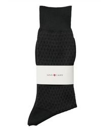 SUIT SQUARE（スーツスクエア）の「ソックス JAPAN QUALITY Lonfresh 抗菌 防臭 フリーサイズ 織柄（ソックス/靴下）」