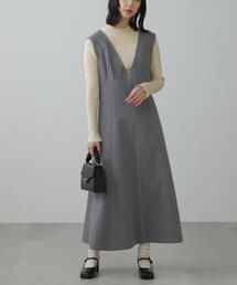 FREE'S MART | ◆配色ステッチジャンスカ(ジャンパースカート)