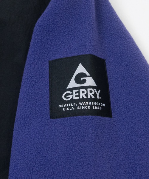 GERRY（ジェリー）の「【ag】〔GERRY/ジェリー〕ナイロン切替 総裏 フリースフルジップジャケット（ブルゾン・メンズ・ベージュ/ブラック/アイボリー/チャコールグレー/ブルー/パープル・MEDIUM/LARGE/X-LARGE）」の19枚目の写真