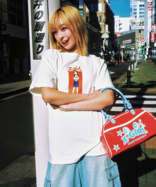 X-girl(エックスガール)の「X-girl × VTP BOWLING BAG(ショルダーバッグ・レディース・レッド・ONE SIZE)」の4枚目の写真
