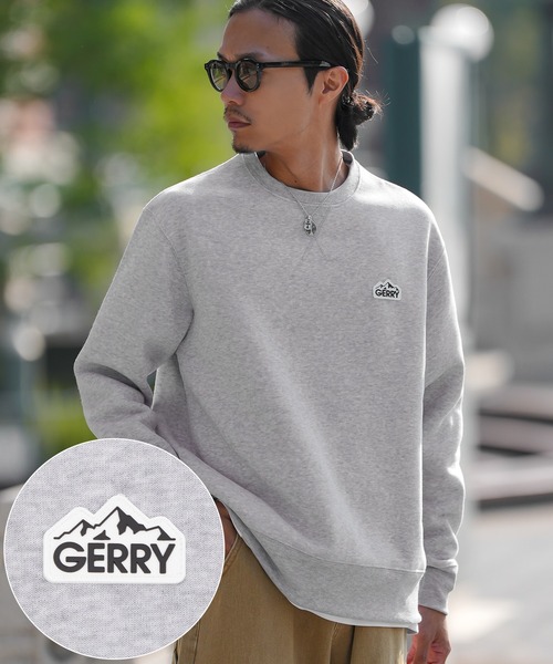 GERRY（ジェリー）の「【GERRY】別注 ワンポイント 刺しゅう 裏起毛 トレーナー（スウェット・メンズ・杢グレー/ブルーグレー/ネイビー/ブラック/ブラック系/ブルー系/グレー系/ネイビー系・MEDIUM/LARGE/X-LARGE）」の6枚目の写真