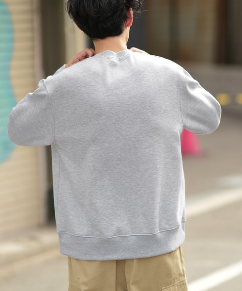 GERRY（ジェリー）の「【GERRY】別注 ワンポイント 刺しゅう 裏起毛 トレーナー（スウェット・メンズ・杢グレー/ブルーグレー/ネイビー/ブラック/ブラック系/ブルー系/グレー系/ネイビー系・MEDIUM/LARGE/X-LARGE）」の21枚目の写真