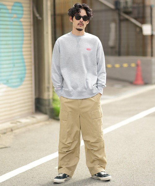 GERRY（ジェリー）の「【GERRY】別注 ワンポイント 刺しゅう 裏起毛 トレーナー（スウェット・メンズ・杢グレー/ブルーグレー/ネイビー/ブラック/ブラック系/ブルー系/グレー系/ネイビー系・MEDIUM/LARGE/X-LARGE）」の10枚目の写真