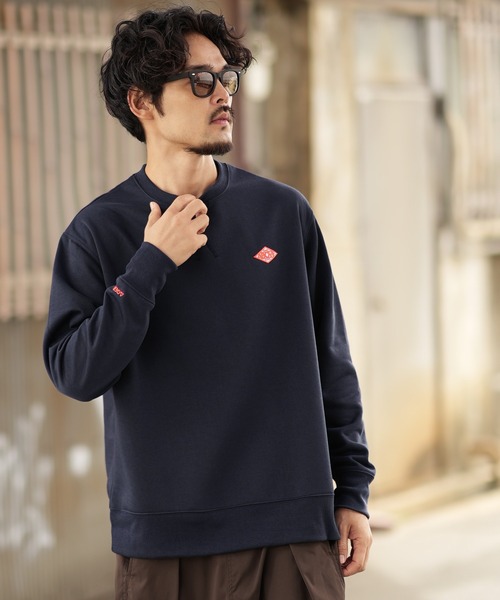 GERRY（ジェリー）の「【GERRY】別注 ワンポイント 刺しゅう 裏起毛 トレーナー（スウェット・メンズ・杢グレー/ブルーグレー/ネイビー/ブラック/ブラック系/ブルー系/グレー系/ネイビー系・MEDIUM/LARGE/X-LARGE）」の11枚目の写真