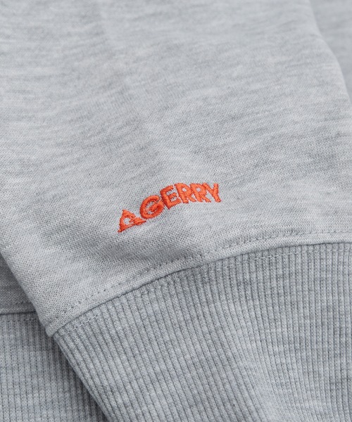 GERRY（ジェリー）の「【GERRY】別注 ワンポイント 刺しゅう 裏起毛 トレーナー（スウェット・メンズ・杢グレー/ブルーグレー/ネイビー/ブラック/ブラック系/ブルー系/グレー系/ネイビー系・MEDIUM/LARGE/X-LARGE）」の9枚目の写真