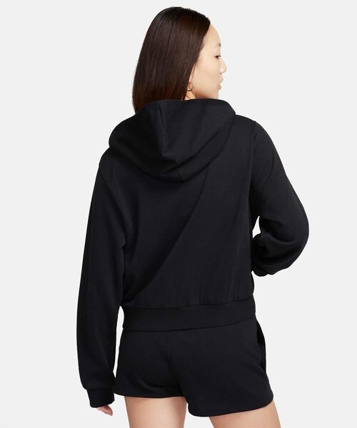 NIKE(ナイキ)の「《セットアップ対応商品》ナイキ スポーツウェア チル テリー ウィメンズ ルーズ フルジップ フレンチテリー パーカー / Nike Sportswear Chill Terry Women's Loose Full-Zip French Terry Hoodie FN2420-010 Black(パーカー・レディース・ブラック・S/M/L/2XL/XL/XS)」の2枚目の写真