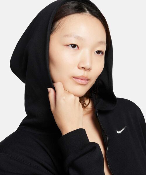 NIKE(ナイキ)の「《セットアップ対応商品》ナイキ スポーツウェア チル テリー ウィメンズ ルーズ フルジップ フレンチテリー パーカー / Nike Sportswear Chill Terry Women's Loose Full-Zip French Terry Hoodie FN2420-010 Black(パーカー・レディース・ブラック・S/M/L/2XL/XL/XS)」の7枚目の写真