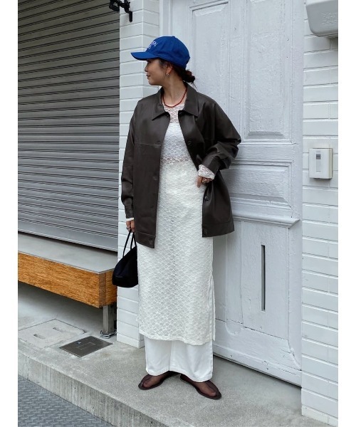 titivate（ティティベイト）の「ワイドデニムパンツ（デニムパンツ・レディース・ライトグレー/ブラウン/ライトブルー/オフホワイト/インディゴブルー・SP/S/M/MT/L）」の21枚目の写真