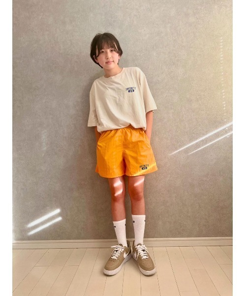 INNOCENT(イノセント)の「【WEARISTA/kii_memeデザイン】【INFINITY 279】カレッジロゴ風 ワンポイントデザイン 水陸両用ショーツ ブラック meme-003,004(その他パンツ・キッズ・ブラック/オレンジ・SMALL/X-SMALL/MEDIUM)」の14枚目の写真