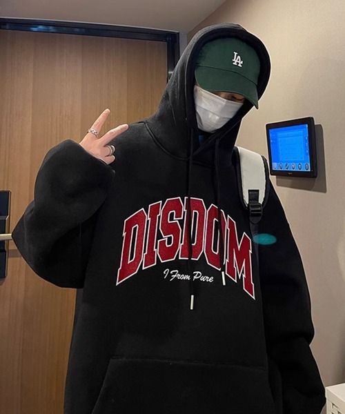 NOWLE（ノウル）の「【NOWLE】ロゴ ワッペン刺繍 裏起毛 パーカー（パーカー・メンズ・グレー/ブラック/ホワイト/ブルー・LARGE/X-LARGE/MEDIUM）」の17枚目の写真