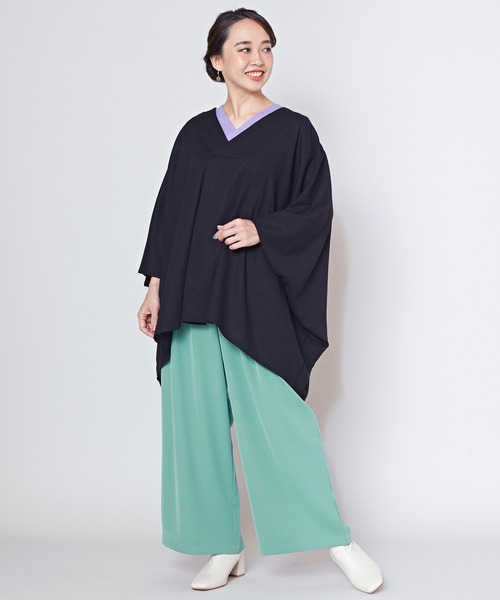 カヤ（カヤ）の「【カヤ】色遊パンツ（その他パンツ・レディース・パープル/スミクロ/ピンク/グリーン・FREE）」の7枚目の写真