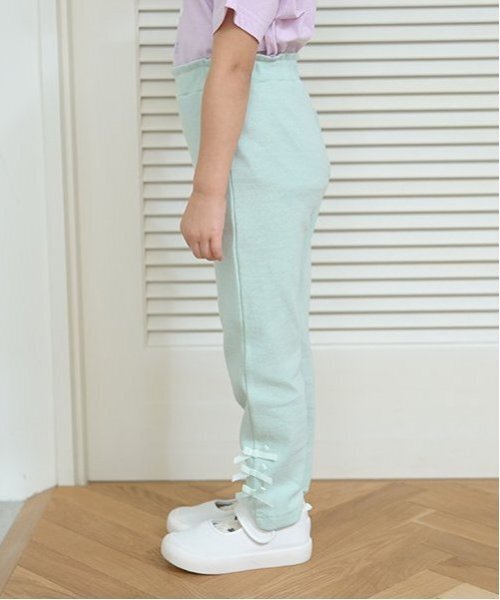 Lycee mine(リセマイン)の「【ともパン】リボンリボンストレートパンツ(その他パンツ・キッズ・ブラック/クリーム/マルチ/アイボリー/サックスブルー/ラベンダー/ミント/ピンク・140cm/130cm/100cm/110cm/120cm)」の4枚目の写真