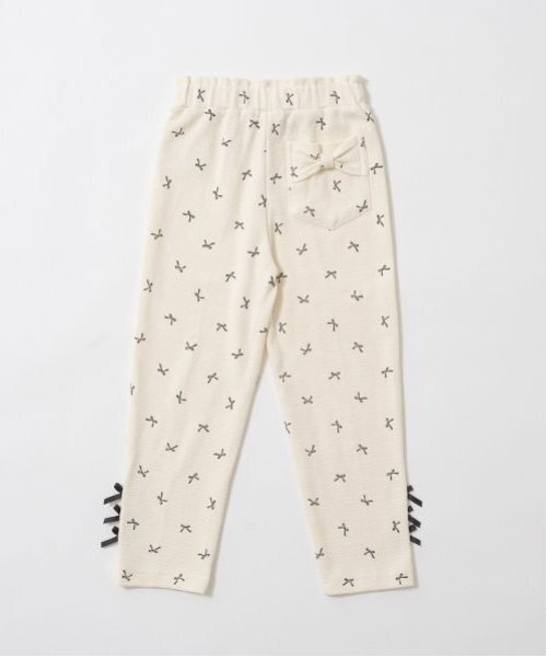 Lycee mine(リセマイン)の「【ともパン】リボンリボンストレートパンツ(その他パンツ・キッズ・ブラック/クリーム/マルチ/アイボリー/サックスブルー/ラベンダー/ミント/ピンク・140cm/130cm/100cm/110cm/120cm)」の11枚目の写真